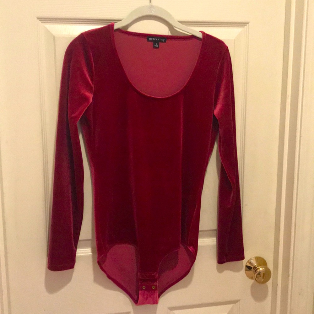💐 J. Crew Mercantile Velvet Bodysuit